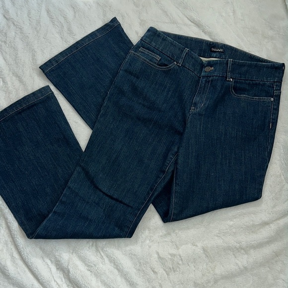 Tahari Jeans Tahari Womens Dark Blue Flare Jeans Size Poshmark